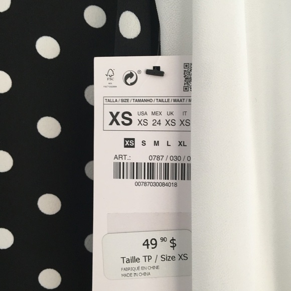 Zara black and white dress - Picture 4 of 4